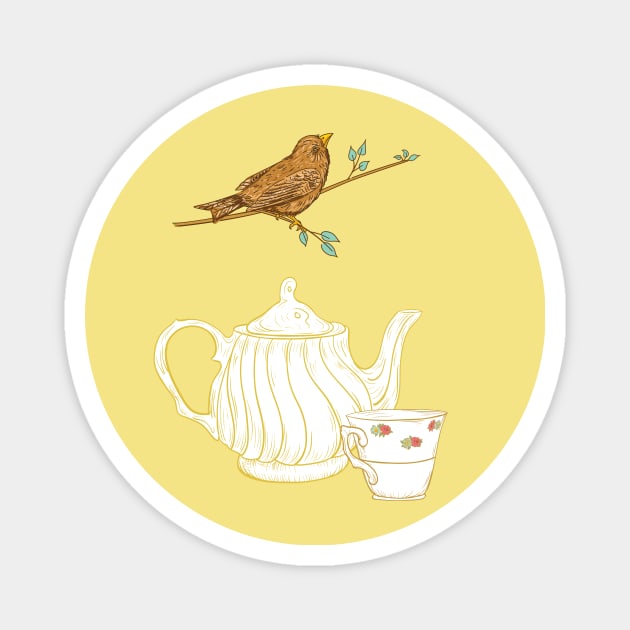 Tea Time Magnet by SWON Design